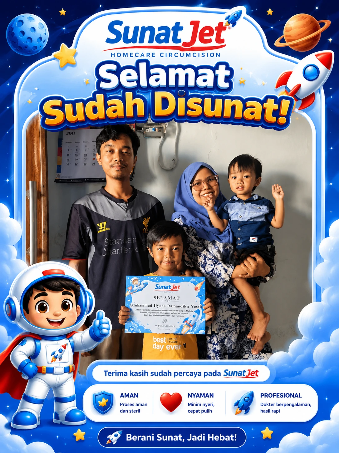 Pasien alumni sunat homecare Sunat Jet 1