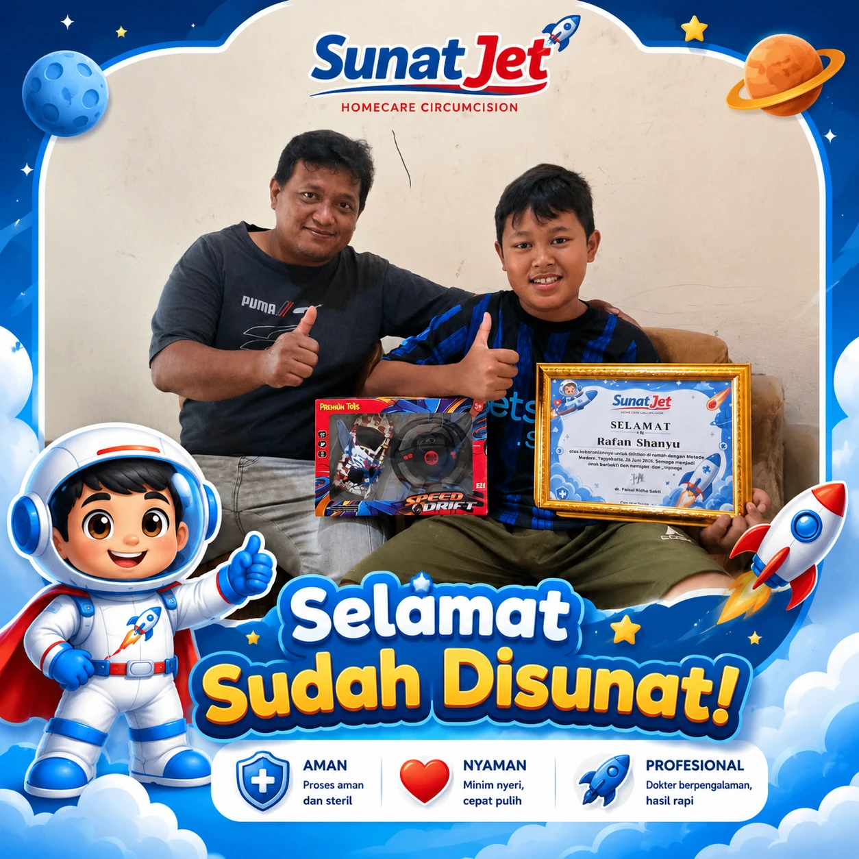 Pasien alumni sunat homecare Sunat Jet 3